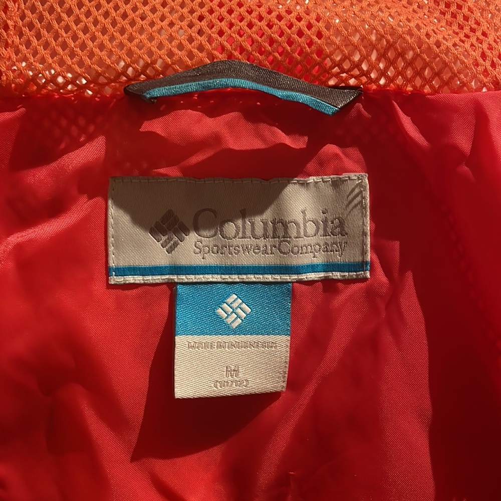 EUC Girls Columbia raincoat Omni Tech size 10/12 - Picture 3 of 5